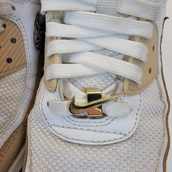 Nike Air Max 90 United In Victory White Hemp FB2617-100 Women’s Size 7 Sneakers - Picture 6 of 13